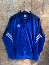 Vintage Y2K Adidas zip track top blue white navy size large
